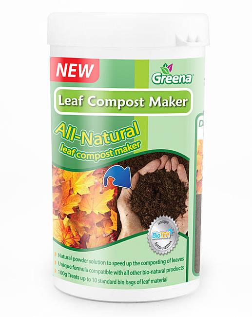 Turn leaves into compost quickly and easily with natural powder. 100g is enough for 10 bin bags of leaves, and it is compatible with all other bio- natural products. £8.95. 