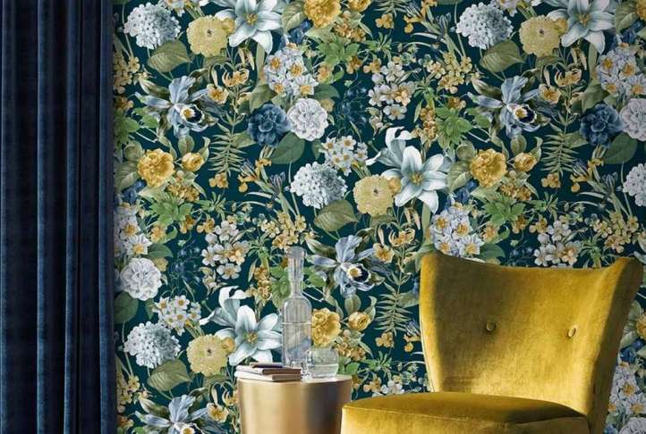Glasshouse Flora Luxury Easy Apply Wallpaper, 10m