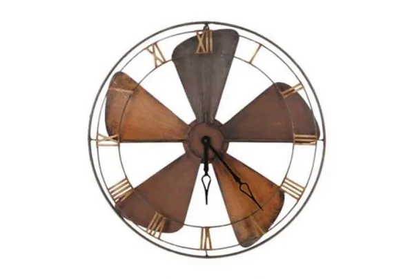 Okota Wall Hung Clock - Antique Brass – nkuku