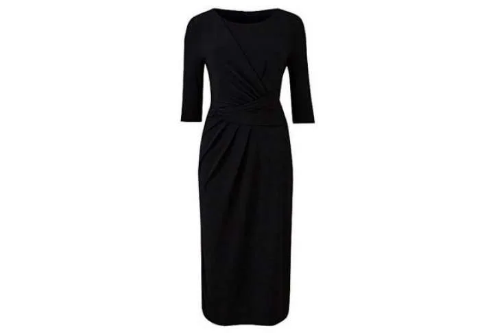 Black Twist Knot Midi Dress | Absolute Home