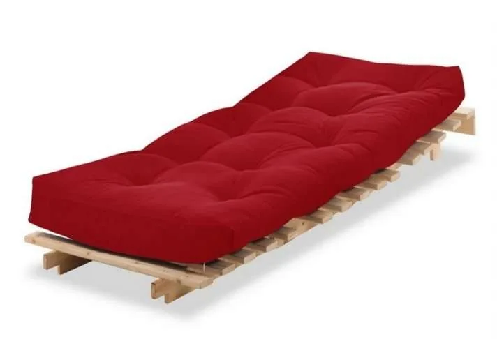 Wood deals futon set