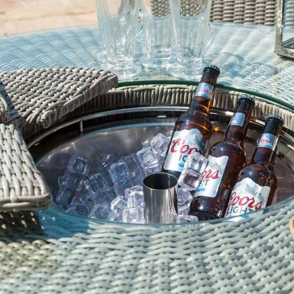 Maze Rattan Oxford 6 Seat Bar Set with Ice Bucket