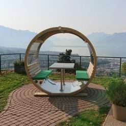 Unique Garden Wheel Bench and Table