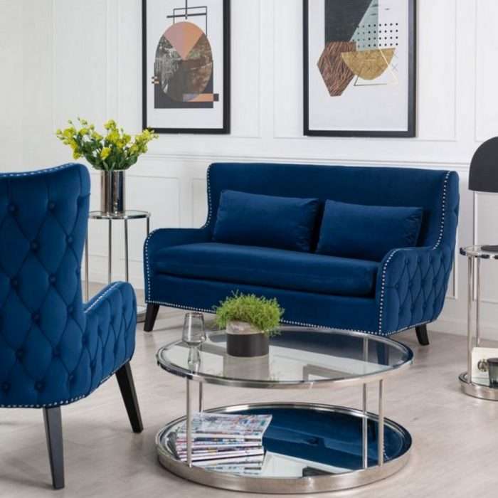 Margonia Two Seat Sofa - Blue