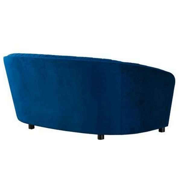 Alice Two Seat Velvet Sofa, Navy Blue