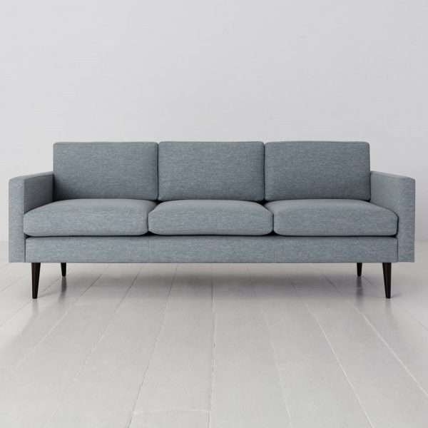 Swyft 3 Seater Sofa In A Box, Linen, Seaglass
