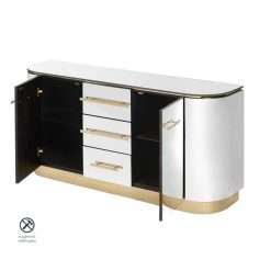 Anastasia Mirrored Sideboard with Brass Detail