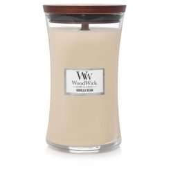 WoodWick Vanilla Bean Large Jar Candle, 180 Hours