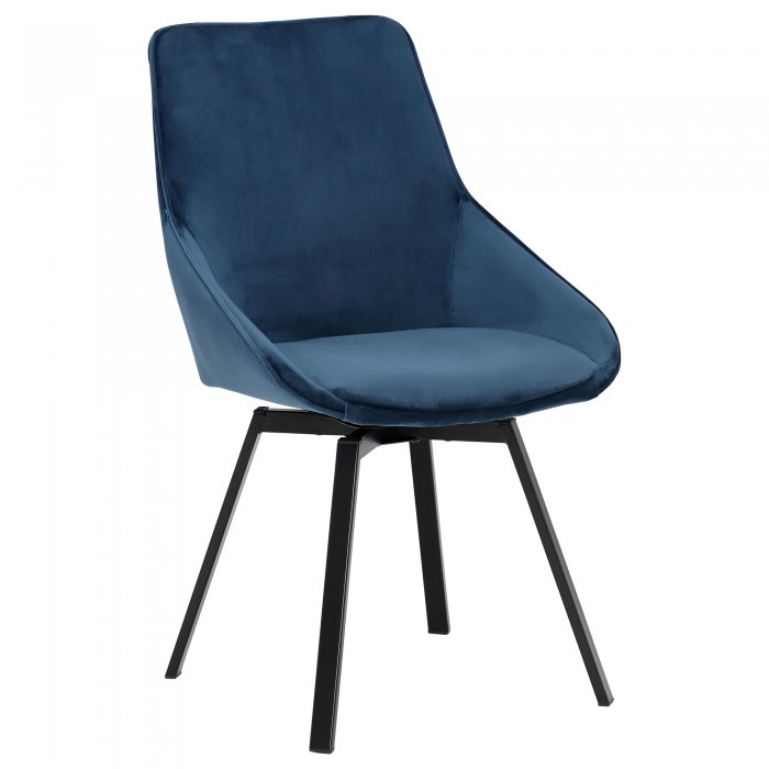 Beckton Swivel Dining Chair, Blue