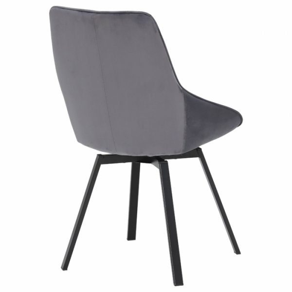 Beckton Swivel Dining Chair, Grey