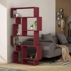 CARRY 10 Cube Bookcase - Burgundy