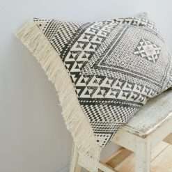 Pineapple Elephant Kebra Aztec Cushion, Grey