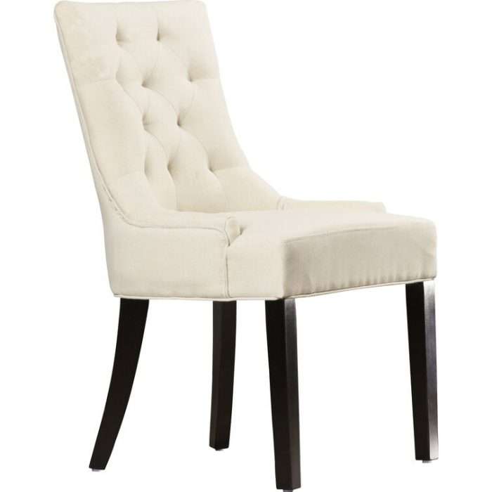 Albertina Tufted Dining Chair, Beige (Set of 2)