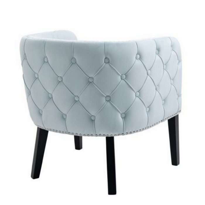 Margonia Velvet Tub Chair - Pastel Blue