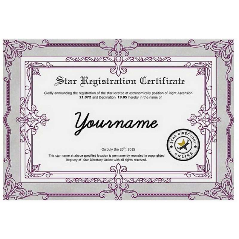 Name a Star Certificate Gift