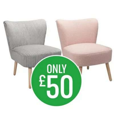 Blair Boucle & Jerry Jumbo Occasional Chairs From Only £50