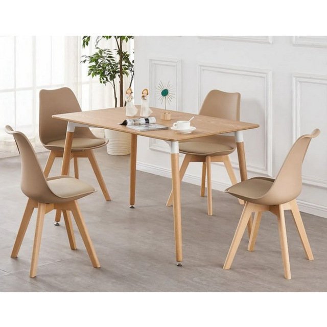 5Pcs Lisa Dining Table & Chairs Set - Just £189 - Save 24%