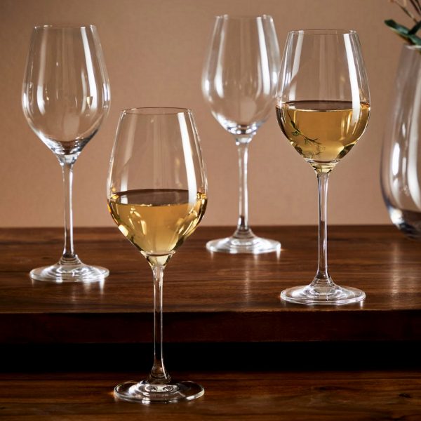 Set of 4 Maxim White Wine Glasses