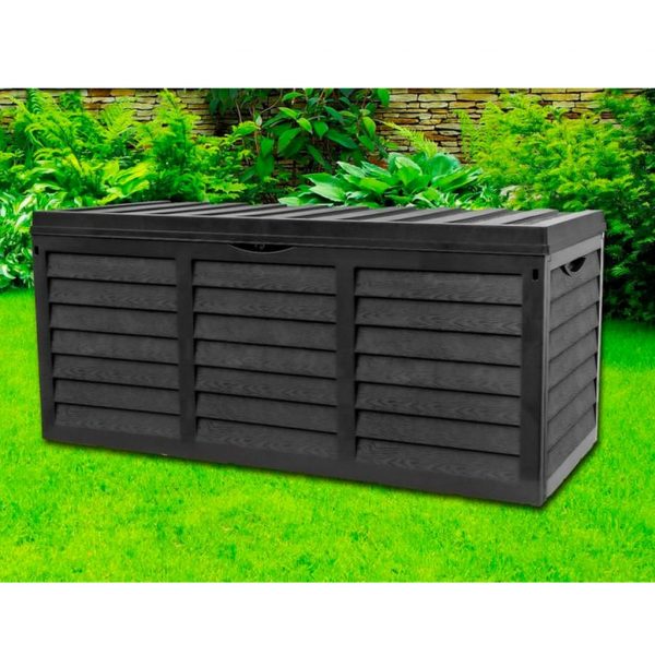 Black Garden Storage Box 320 Litres - Just £33.99 - Save 66%
