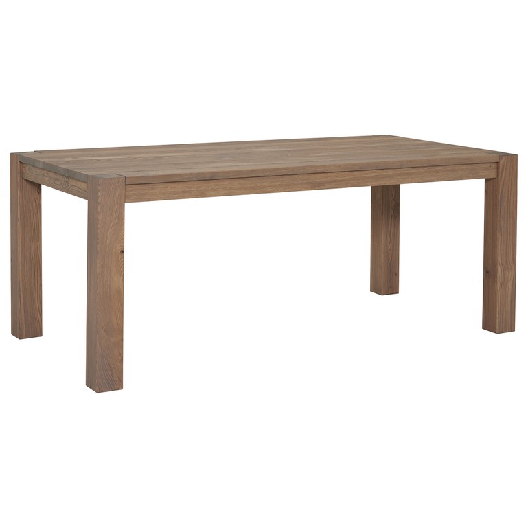 220cm Oslo Oak Brushed Dining Table Absolute Home