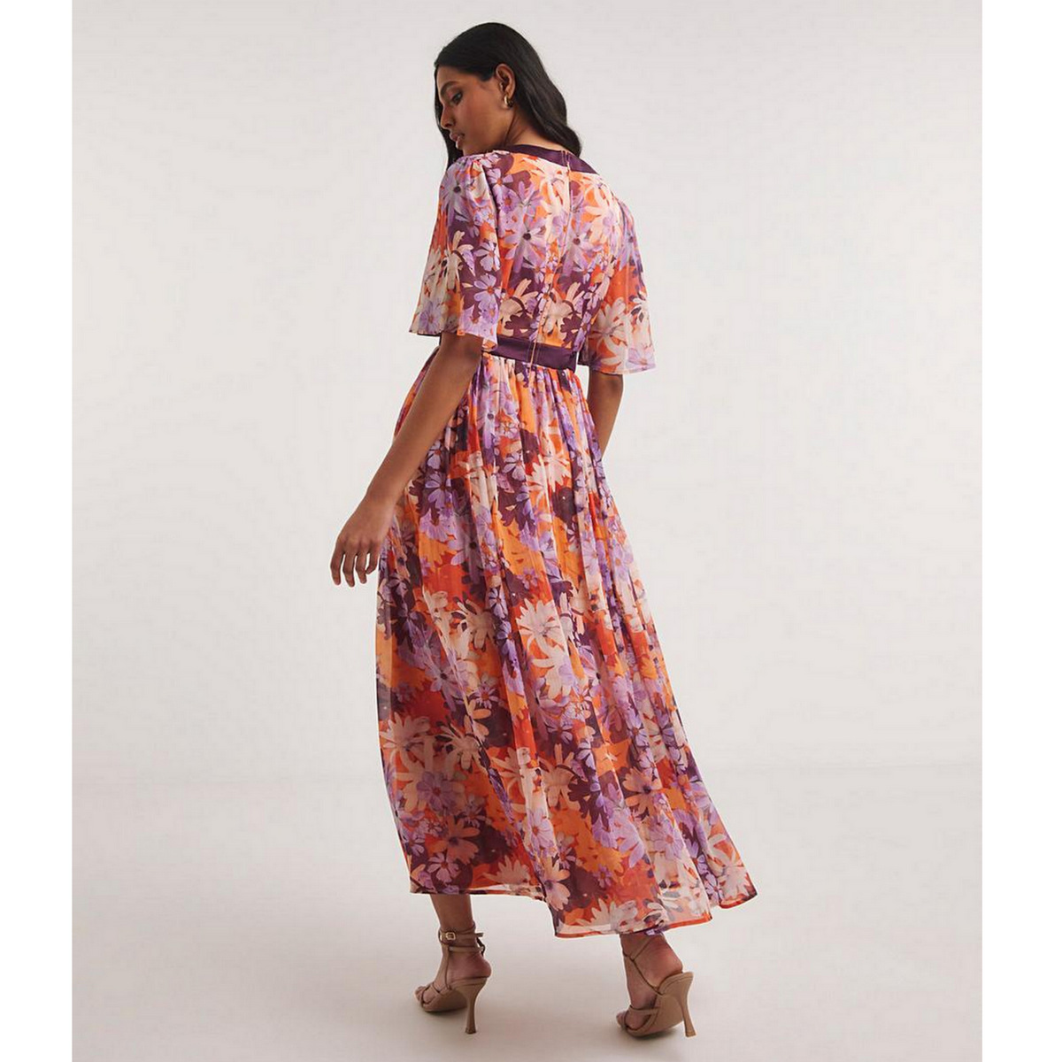 Joanna Hope Printed Wrap Midi Dress