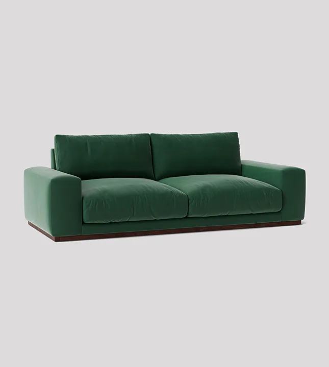 Hunter green outlet couch