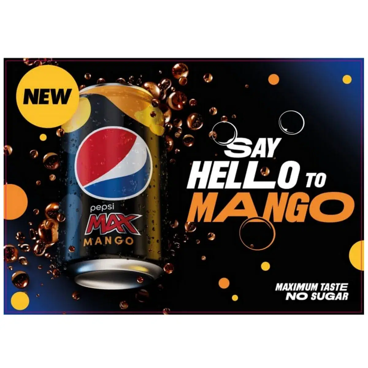 Pepsi Max Mango 330ml Can Pack of 24 Absolute Home